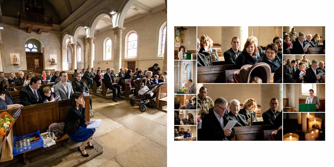 Reportage photo de baptême à Dijon en Côte-d'Or - Photos de la cérémonie religieuse